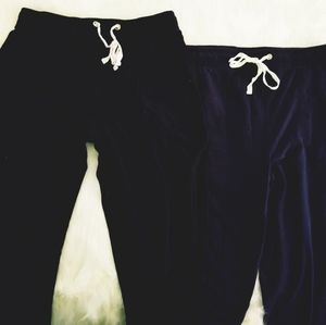 Black and blue joggers